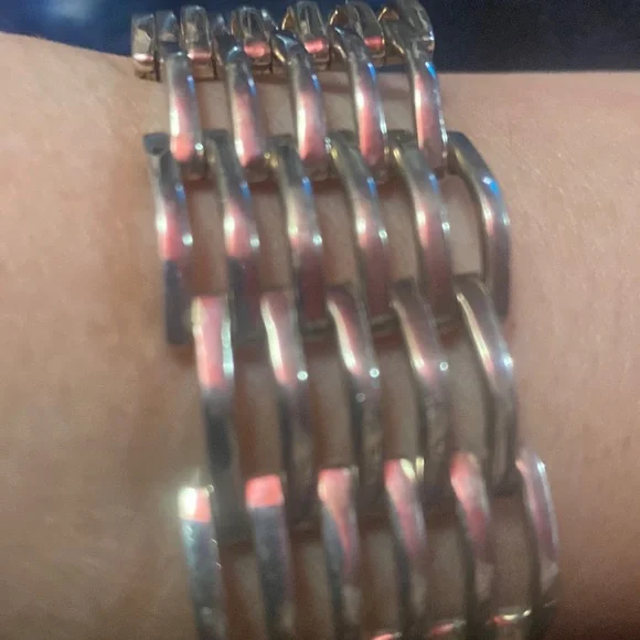 925 NF HEAVY Panther Link Bracelet 8”LX1”W